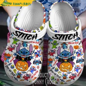 Stitch And Treat Halloween Crocs Shoes 1