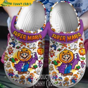 Super Mario Halloween Game Crocs Shoes 1