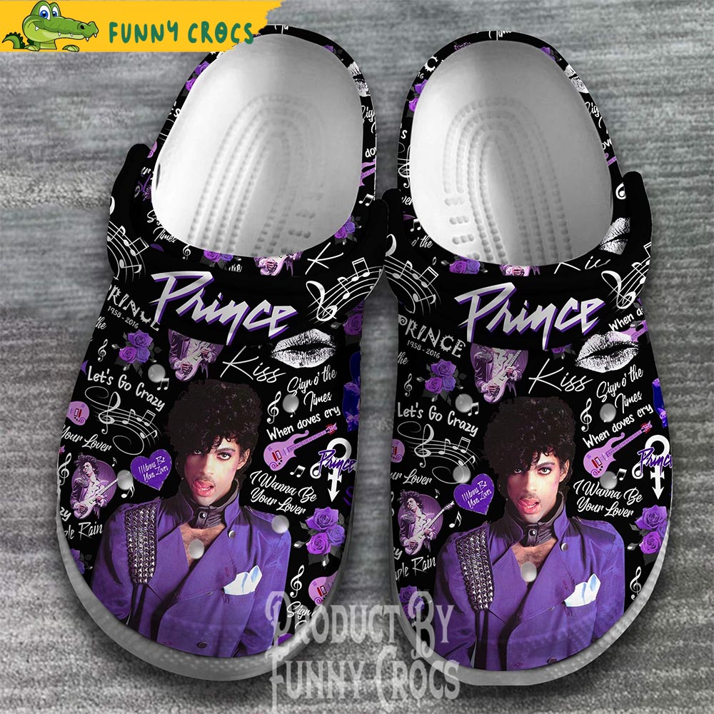 The Prince Singer Music Crocs