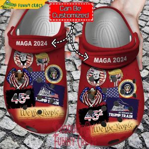 Trump 2024 Flag Crocs Clog Shoes