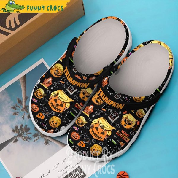 Trumpkin Happy Halloween Crocs