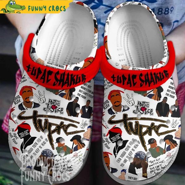 Tupac Shakur Rapper Crocs Clogs
