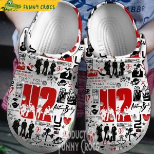 U2 Rock Band Music Crocs Shoes