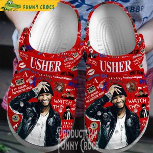 Usher Tour Music Crocs Shoes 1