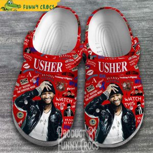 Usher Tour Music Crocs Shoes