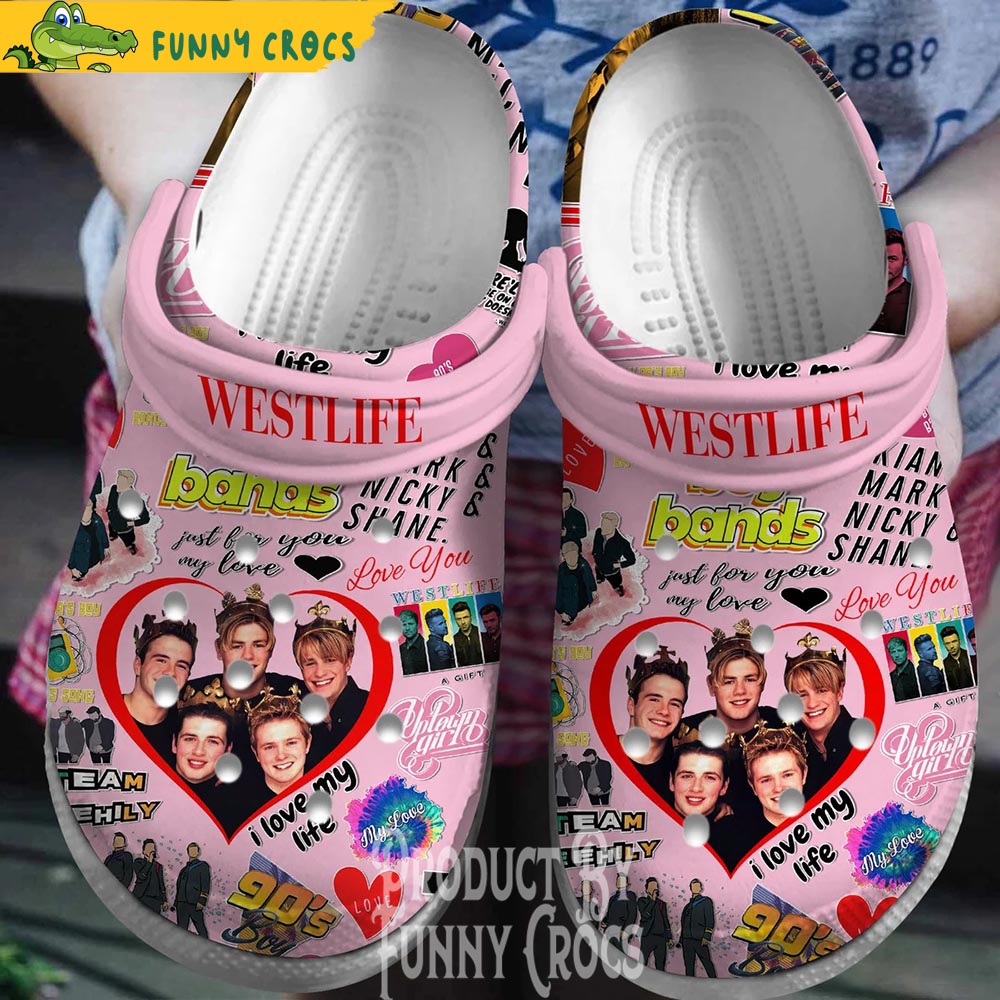 Westlife My Love Music Crocs Shoes