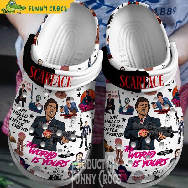 The World Is Yours Scarface Crocs Shoes
