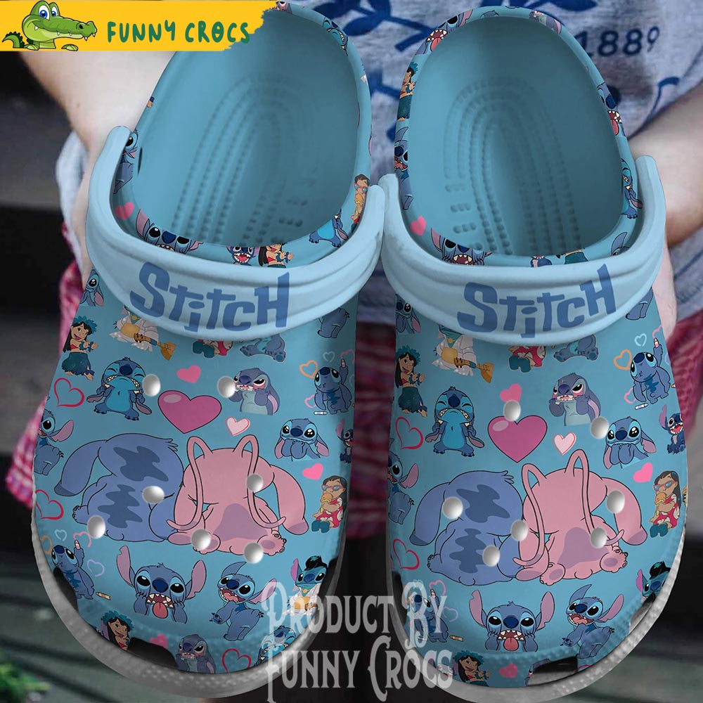 Angel Love Stitch Crocs Clogs - Discover Comfort And Style Clog Shoes ...
