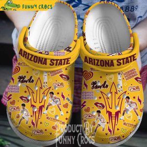 Arizona State Devils Basketball Crocs Shoes 1