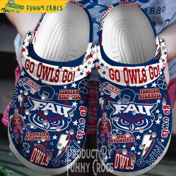 Basketball Florida Atlantic Owls Crocs Shoes