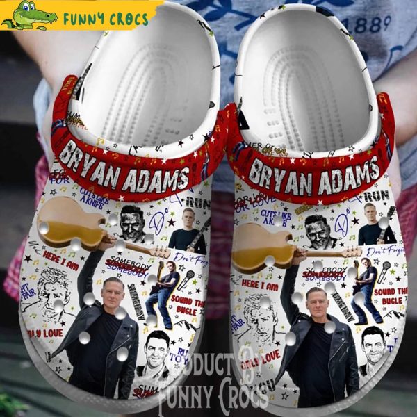 Bryan Adams Tour 2023 Crocs Shoes