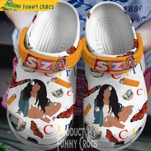 Butterfly Sza Crocs Shoes