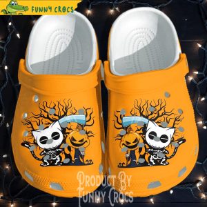 Cat And Pumpkin Halloween Crocs Shoes