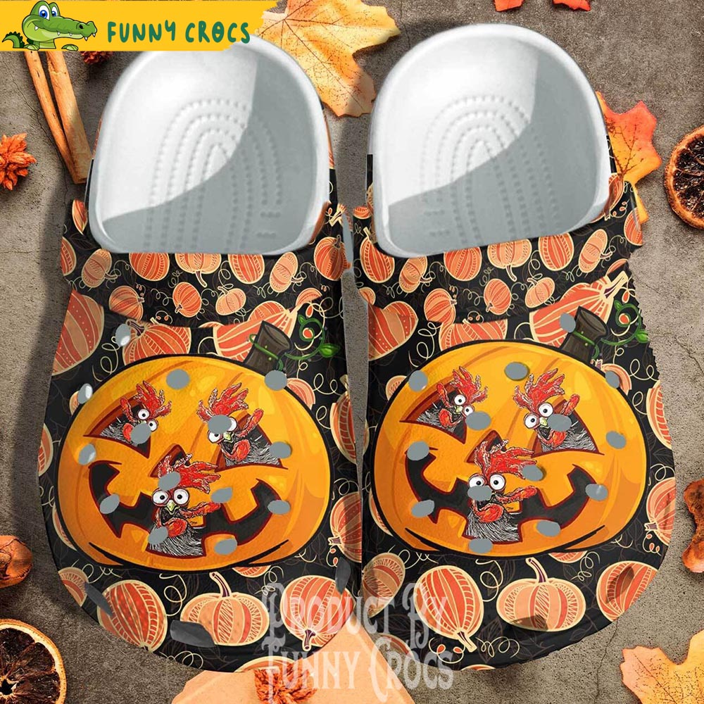 Chicken Pumpkin Halloween Crocs Shoes