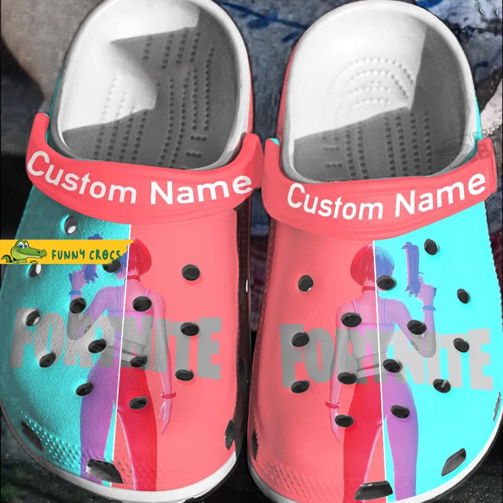 Custom Fortnite Evie Crocs Shoes