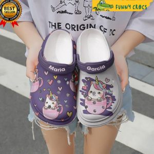 Custom Unicorn Lovely Crocs Shoes