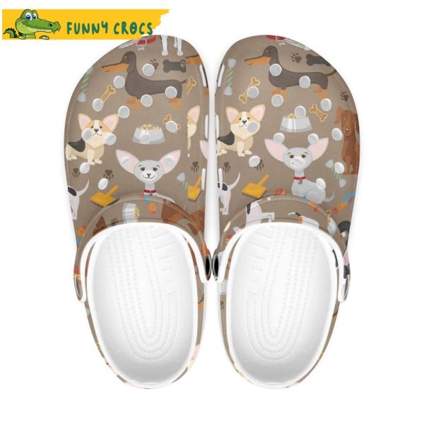 Cute Puppy Crocs Clogs Shoes