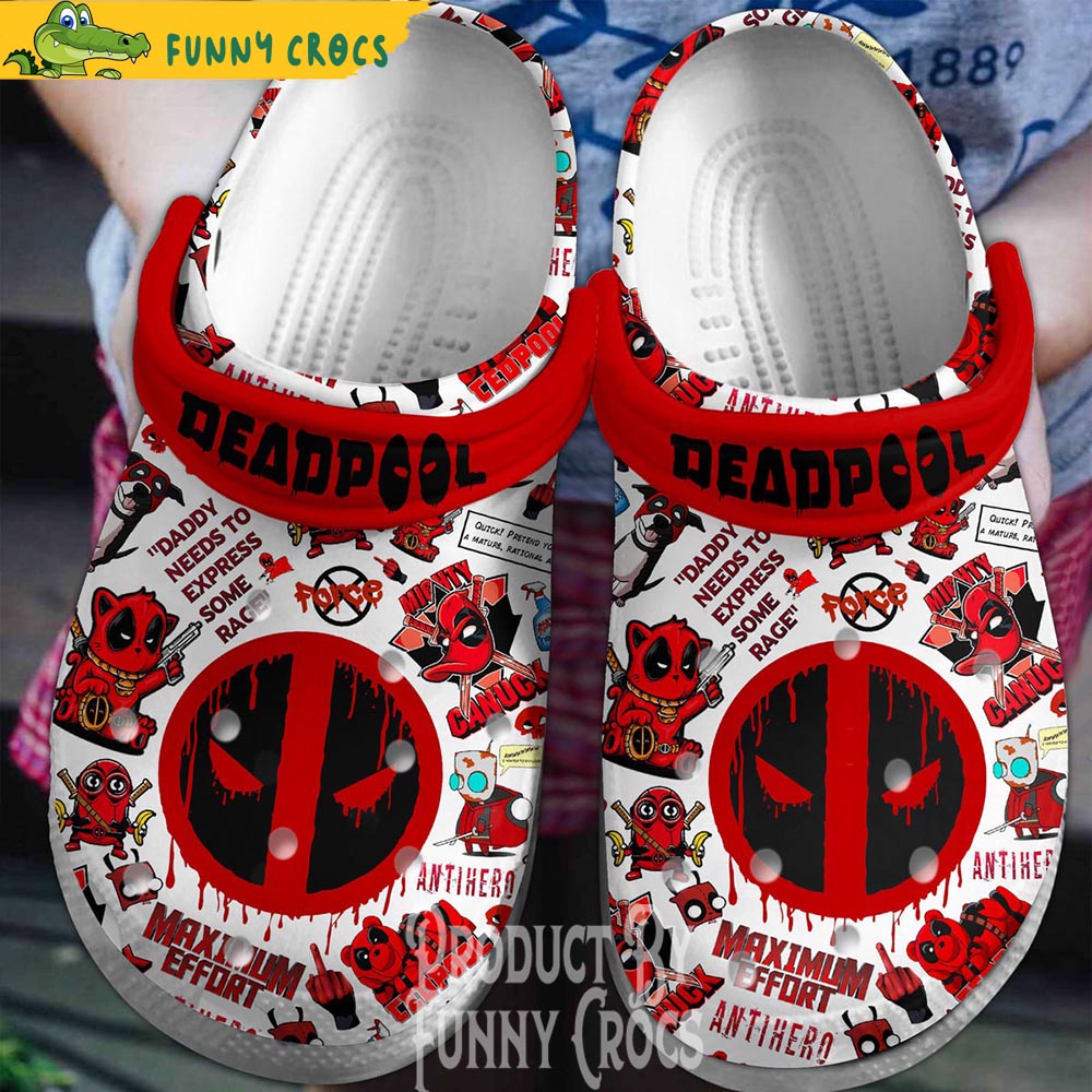 Daddy Needs To Express Some Rage Deadpool Crocs - Discover Comfort And ...