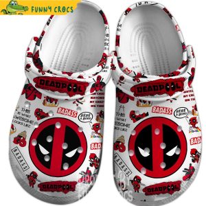 Deadpool Marvel Pattern Crocs Shoes