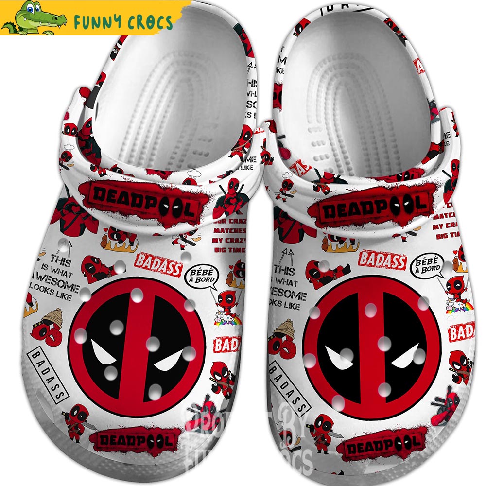 Deadpool Marvel Pattern Crocs Shoes - Discover Comfort And Style Clog ...