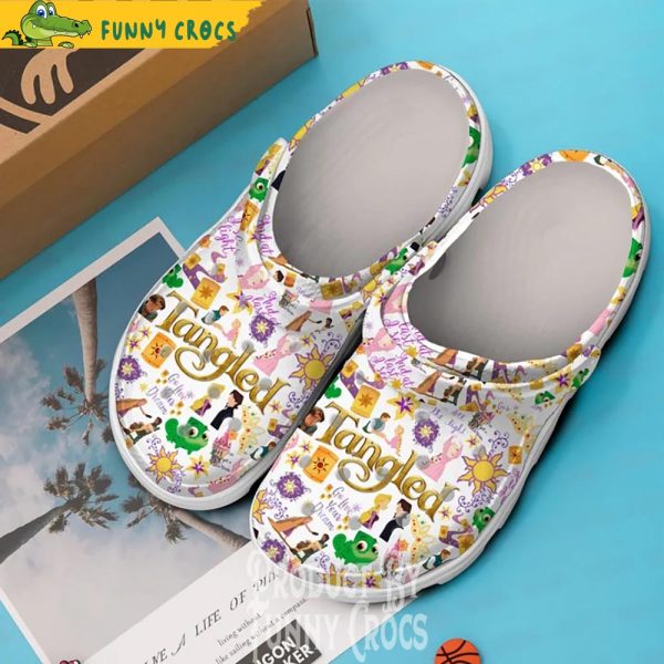 Disney Tangled Flower Crocs Shoes