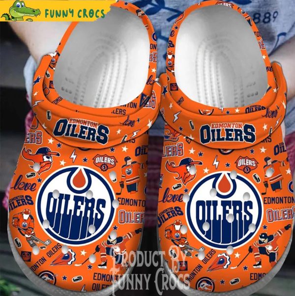 Edmonton Oilers Hockey Crocs Shoes