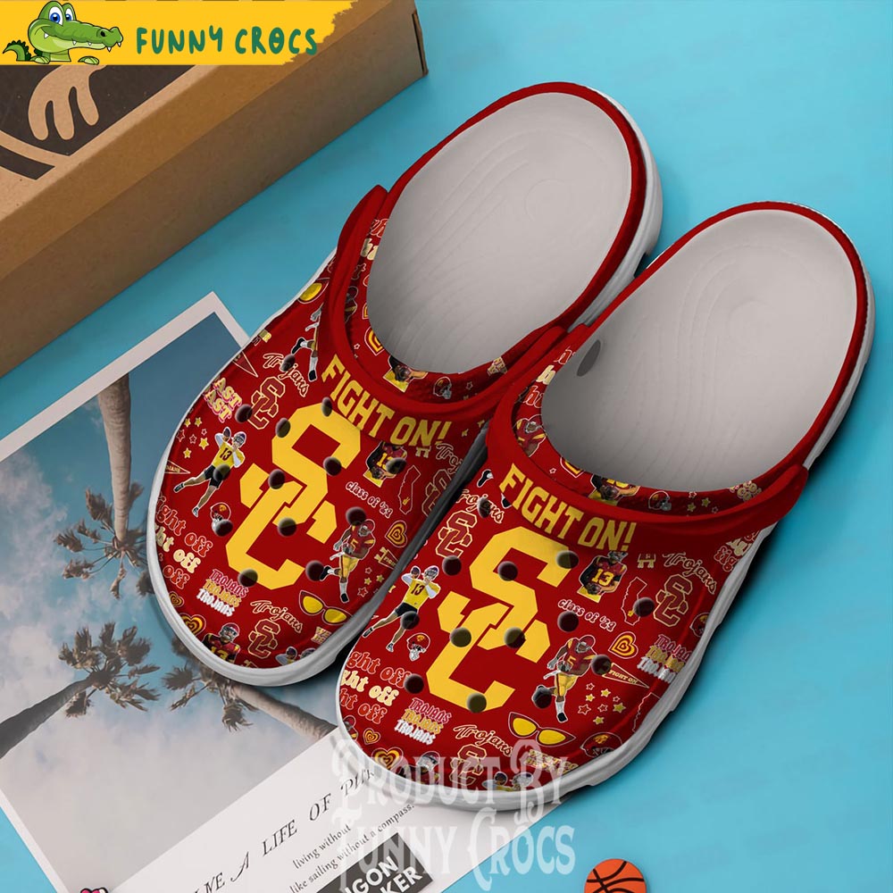 Fight On Usc Trojans Crocs Slippers - Discover Comfort And Style Clog ...