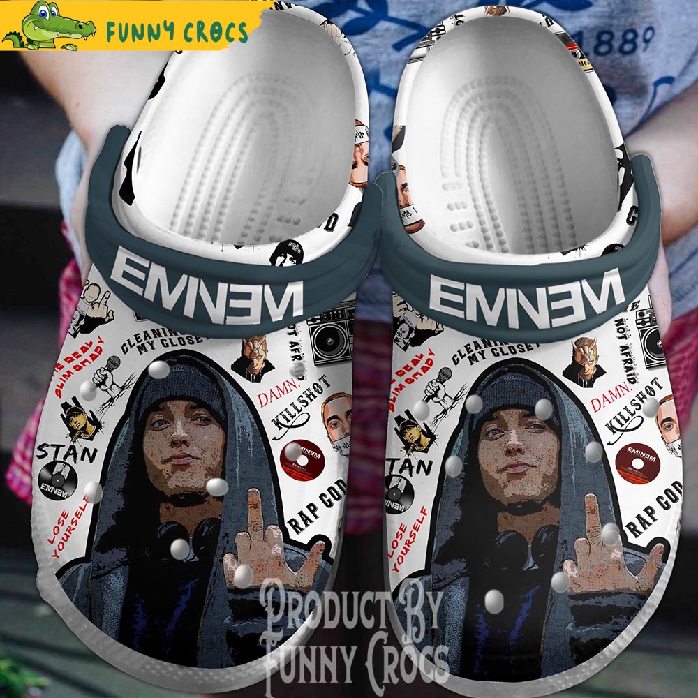 Game Rapper Eminem Crocs Shoes - Discover Comfort And Style Clog Shoes With  Funny Crocs