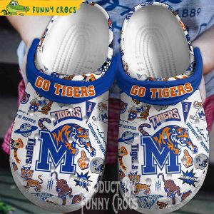 Go Tigers University Of Memphis Crocs Shoes 1