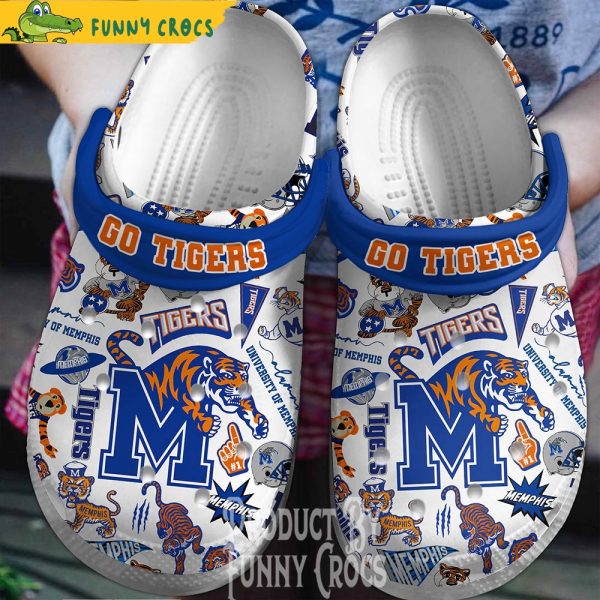 Go Tigers University Of Memphis Crocs Shoes