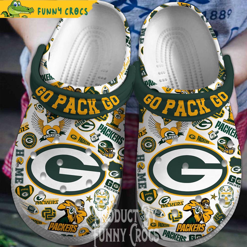 Go Pack Go Green Bay Packers Crocs Shoes - Discover Comfort And Style ...
