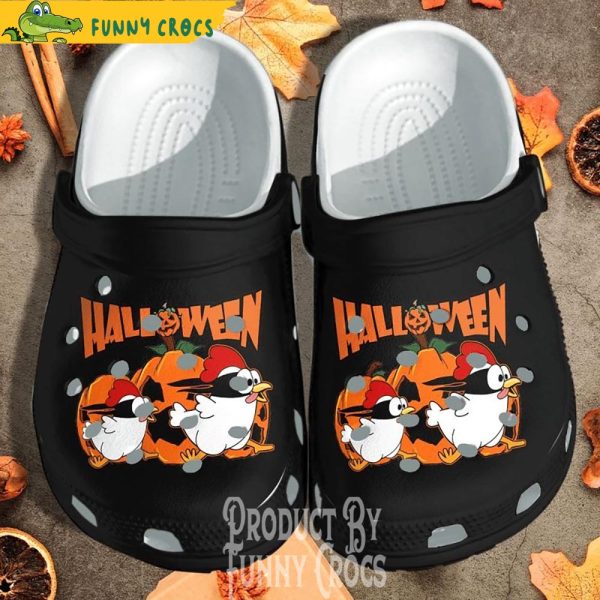 Halloween Chicken Pumpkin Crocs Clogs