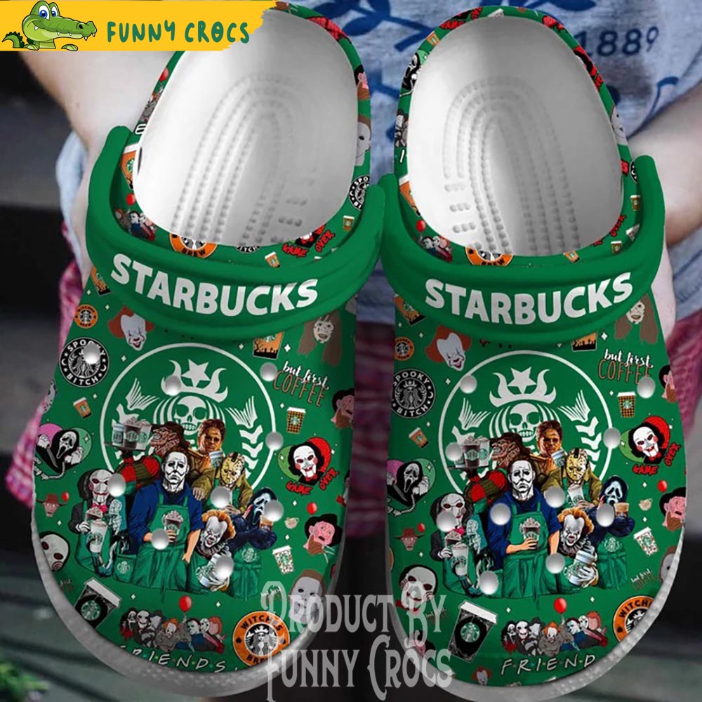 Horror Movies Starbucks Crocs Shoes - Discover Comfort And Style Clog ...