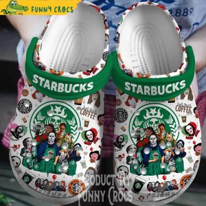 Horror Movies Starbucks Crocs Slippers 1