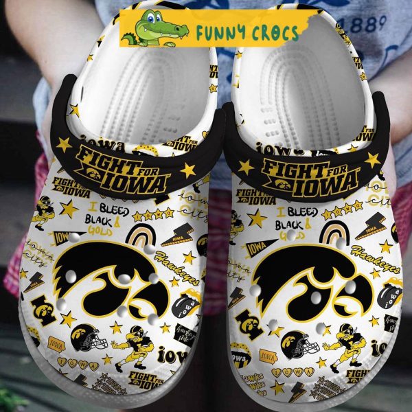 Iowa Hawkeyes Logo Crocs Shoes - Discover Comfort And Style Clog Shoes ...