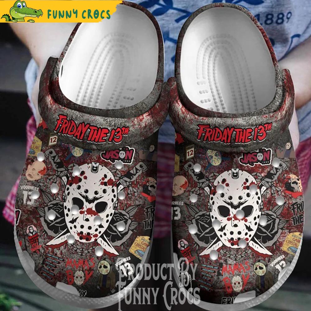 Jason From Friday The 13th Face Crocs Shoes