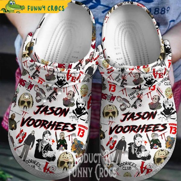 Jason Voorhees Friday The 13th Crocs Slippers