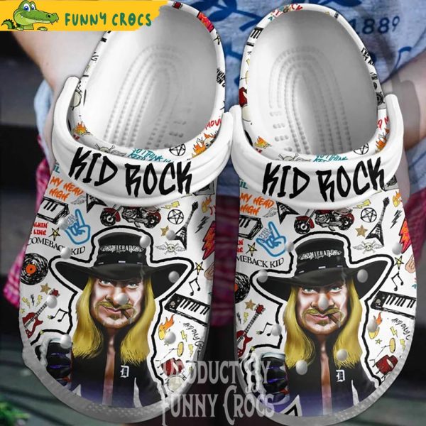 Kid Rock Picture Music Crocs Shoes