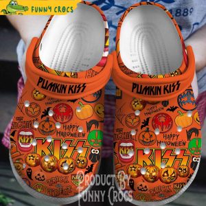 Kiss Pumpkin Halloween Crocs Shoes 2