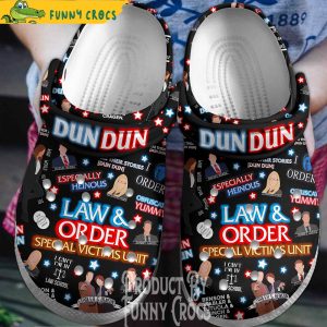 Law And Order Dun Dun Crocs Shoes 1
