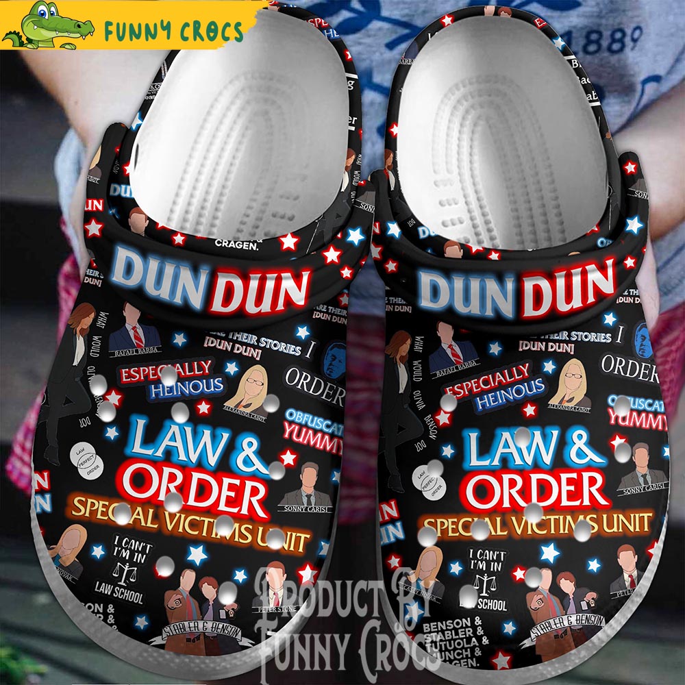 Law And Order Dun Dun Crocs Shoes
