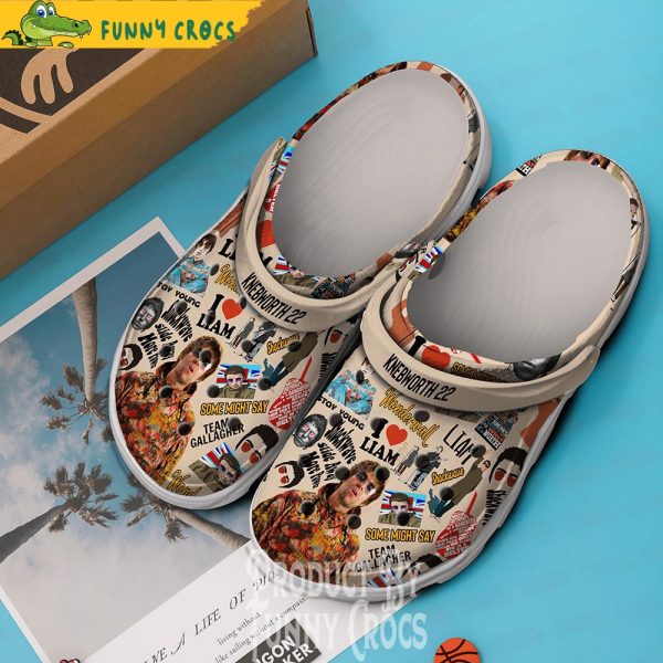 Liam Gallagher Knebworth 22 Music Crocs Shoes