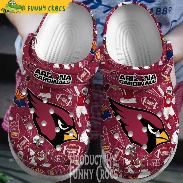 Logo Arizona Cardinals Crocs Shoes