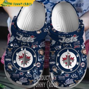 New Winnipeg Jets Crocs Slippes
