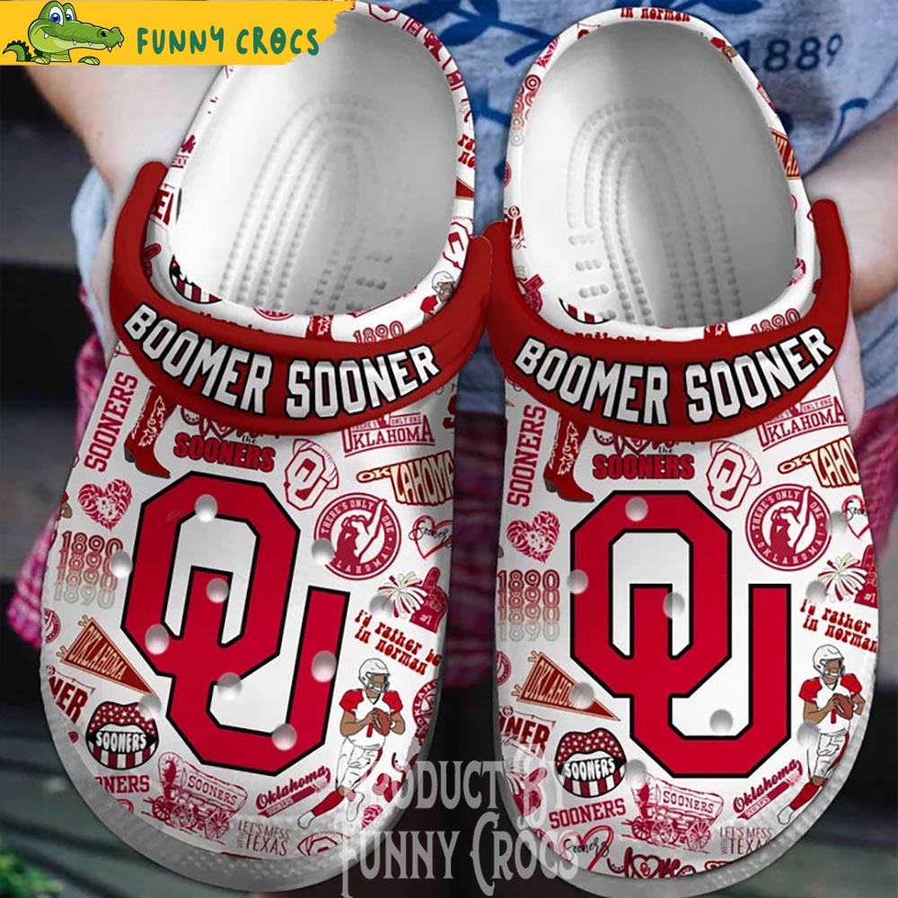 Oklahoma Boomer Sooner Crocs Shoes