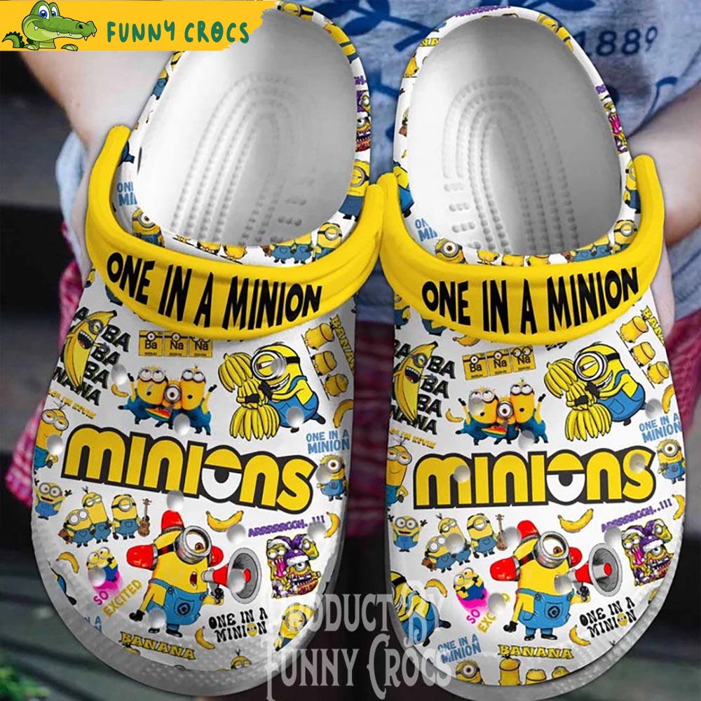 One In A Minion Banana Crocs Shoes