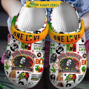 One Love Bob Marley Crocs Shoes