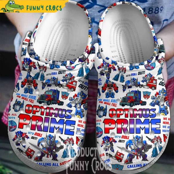 Optimus Prime Transformer Movie Crocs Shoes