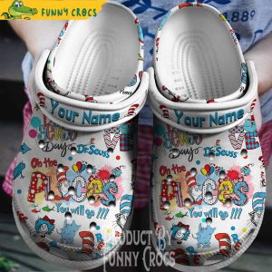 Personalized Dr Seuss Day Crocs Shoes