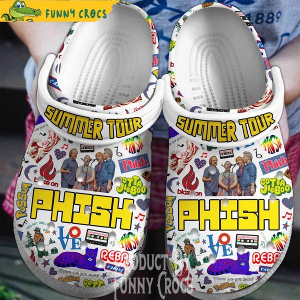 Phish Summer Tour Music Crocs